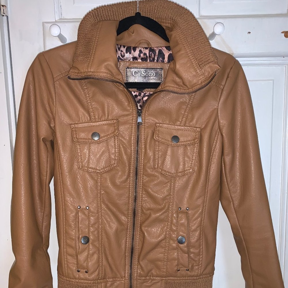 Ci Sono by Cavalini Faux Leather Jacket